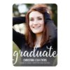 Pretty Script Modern Photo Graduation Announcement
