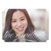 The Graduate Elegant Script Graduation Announcemen Invitation Card