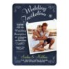 Chalkboard Photo Wedding Reception Invitation