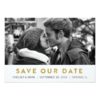 Golden Save The Date Modern Photo Card