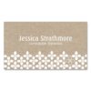 Modern White Flower Business Card