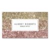 Ombre Rose Pink Gold Glitter Girly Business Cards