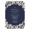 Pink Floral Stems Bridal Shower Invitation