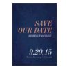 Save The Date Navy Blue Texture Invitation Card