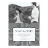 Save The Date Photo Card Bold Stripes Invitation Card