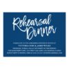 Stylish Calligraphy Rehearsal Dinner Invitation