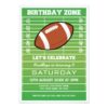 Football Playing Field Birthday Invitations