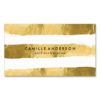 Gold And White Nail Technician Business Cards
