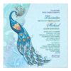 Peacock Lace Elegance Wedding Invitation