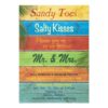 Sandy Toes Salty Kisses Wedding Invitation