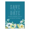 Watercolor Floral Save The Dates Invitation Card