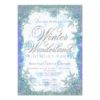 Winter Wonderland Frozen Birthday Party Invitation Card