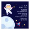 Astronaut Space Birthday Party Invitation