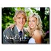Elegantly Scripted Wedding Thank You Postcard