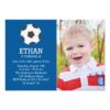 Fun Soccer Themed Photo Birthday Party Invitation Card