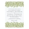 Green Garden Leaves Wedding Invitation