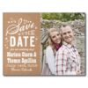 Kraft Photo Save The Date Postcard