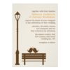 Love Birds On Park Bench Wedding Invitation Card