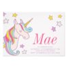 Magical Unicorn Kids Birthday Invitation Invite