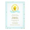 Mint Princess Cameo Girl Birthday Invitation Card