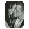Modern Arrow Overlay Photograph Save The Date Card