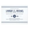 Nautical Modern Wedding Invitation Card