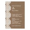 Rustic Vintage Doily Wedding Invitation