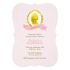 Pink Princess Cameo Girl Birthday Invitation Card