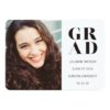 Bold Typography Modern Graduation Announcement