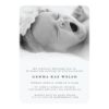 Clean & Classic Photo Baptism Invitation