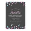 Colorful Confetti Birthday Party Invitation