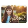 Modern Script Calligraphy Faux Gold | Graduation Announcement
