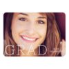 Modern Type Overlay Graduation Annoucement Card