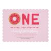 Pink Donut Birthday Invitation
