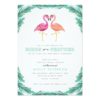 Tropical Flamingo Bridal Shower Invitation