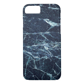 blue modern marble pattern iphone 7 cases