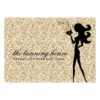 311 Spray Tan Fashionista Silhouette Gold Sparkle Large Business Cards (Pack Of 100)