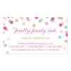 Business Card :: Stylish Confetti Pink + Gold Standard Business Cards