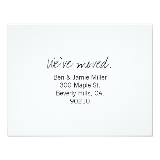 Moving Invitations Sale 50% off on Customizable Moving Announcement Invitation Card ...