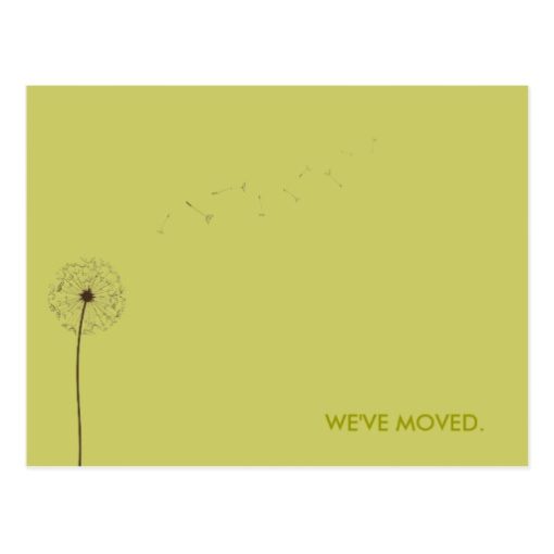 Drift: Moving Announcement Postcard