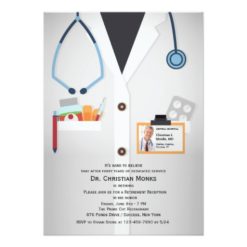 Medical Staff Photo Retirement Invitation Card