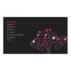 Pink Blooms Profile Card Double-Sided Standard Business Cards (Pack Of 100)