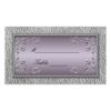 Plum And Pewter Floral Placecards Double-Sided Standard Business Cards (Pack Of 100)