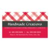 Pretty Business Card :: Gingham Pattern 4L