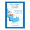 Water Slide Birthday Party Invitation Card