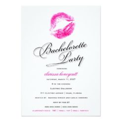 311-Bachelorette Party - Pink Kisses Card