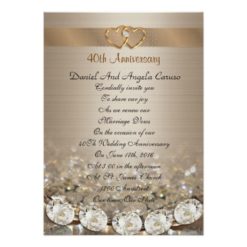 40th Anniversary vow renewal Invitation