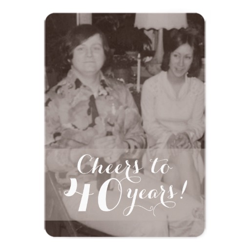 40th anniversary card