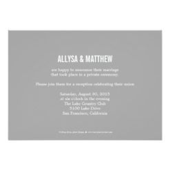 Official Titles Wedding Announcement - Gray - Image 2