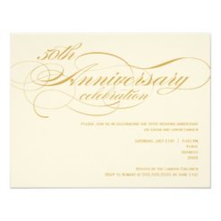 50th Wedding Anniversary Invitation